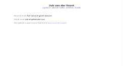 Desktop Screenshot of jobvandervoort.com